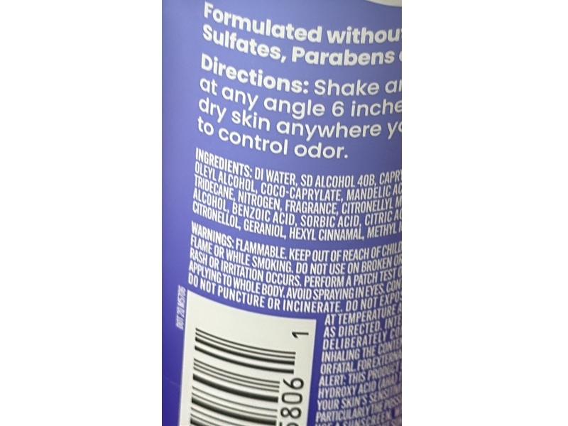 Lume Whole Body Deodorant Soft Powder Invisible Spray, 1.0 oz