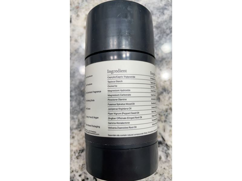 Each & Every Deodorant, Sandalwood & Black Pepper, 2.5 oz/70 g