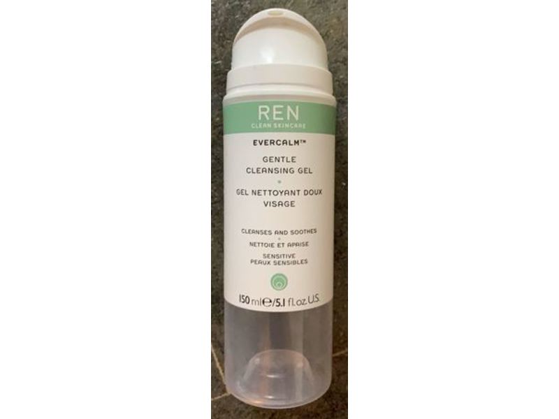 REN Evercalm Gentle Cleansing Gel, 5.1 fl oz/150 mL