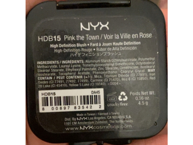 NYX Professional Make Up High Definition Blush, Pink The Town, 0.16 oz/4.5 g