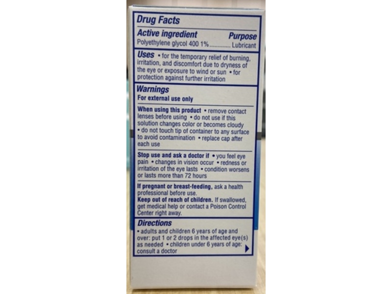 Visine Dry Eye Relief All Day Comfort Lubricant Eye Drops, 1/2 fl oz/15 mL