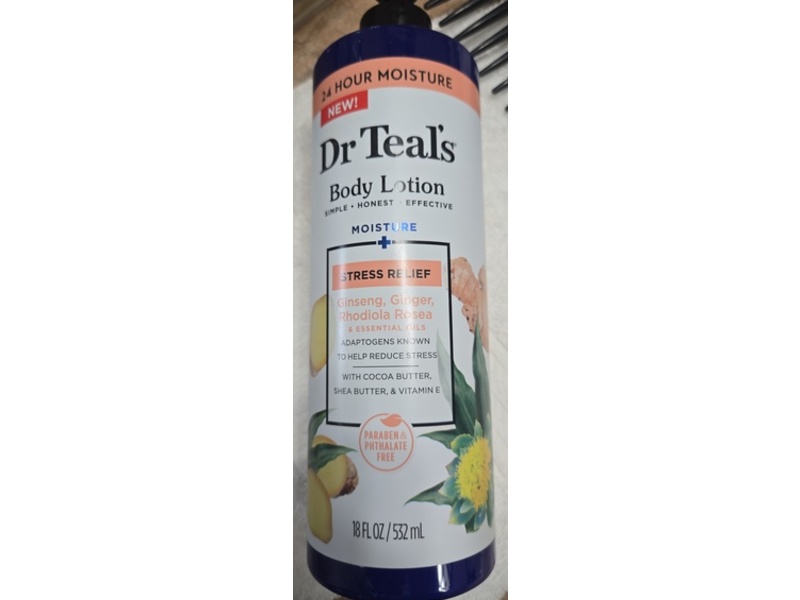 Dr Teal's Body Lotion, Stress Relief, 18 fl oz/532 mL