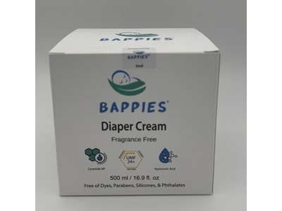Bappies Diaper Cream, 16.9 fl oz/500 mL