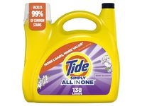 Tide Simply All-In-One Liquid Laundry Detergent, Berry Blossom Scent, 138 Loads, 182 fl oz - Image 2