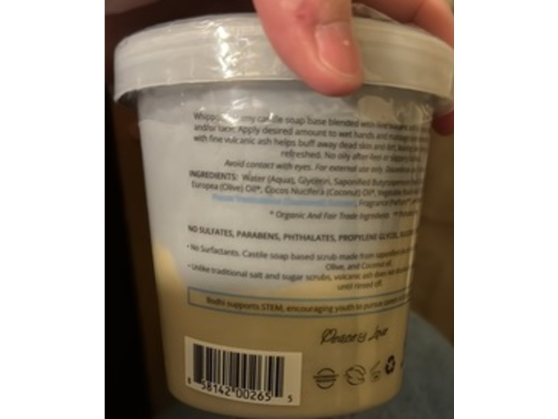 Bodhi Whipped Soap Body Scrub, Ocean Breeze, 14 oz/397 g