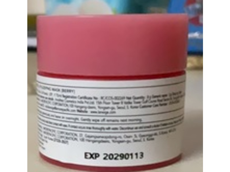 Laneige Lip Sleeping Mask, Berry, 0.28 oz/8 g