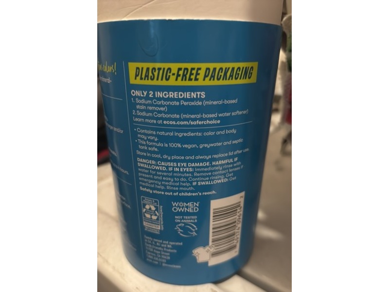 Ecos Oxo Brite Multi-Purpose Stain Remover, Free & Clear, 145 Loads, 32 oz