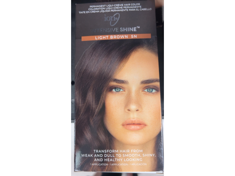 Ion Intensive Shine Permanent Liqui-Creme Hair Color, Light Brown 5N, 2.5 fl oz, 1 Application