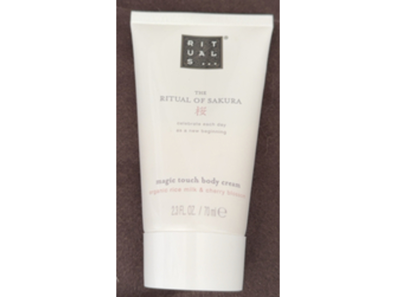 The Ritual Of Sakura Magic Touch Body Cream, Organic Rice Milk & Cherry Blossom, 2.3 fl oz/70 mL
