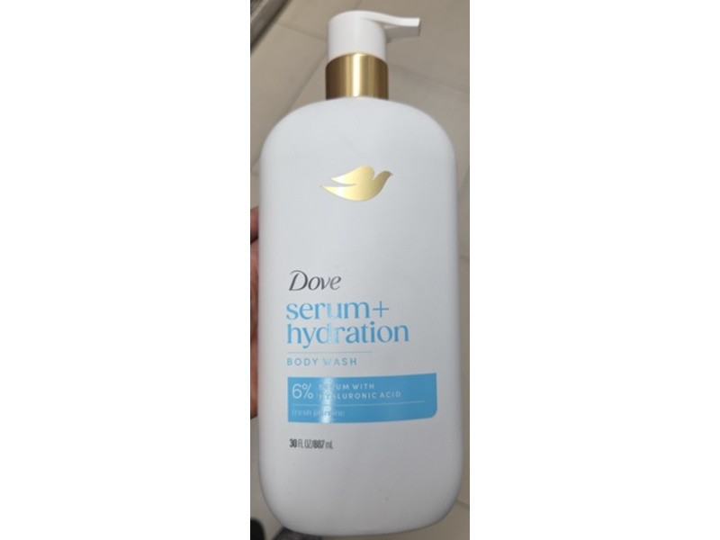 Dove Serum+ Hydration Body Wash, Hyaluronic Acid, 30 fl oz/887 mL