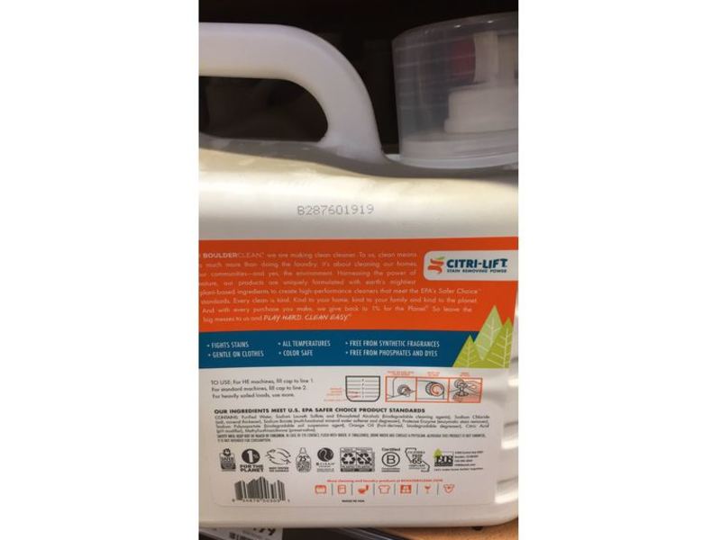 Boulder Clean Laundry Detergent, Citrus Breeze, 200 Loads, 200 fl oz/5.92 L