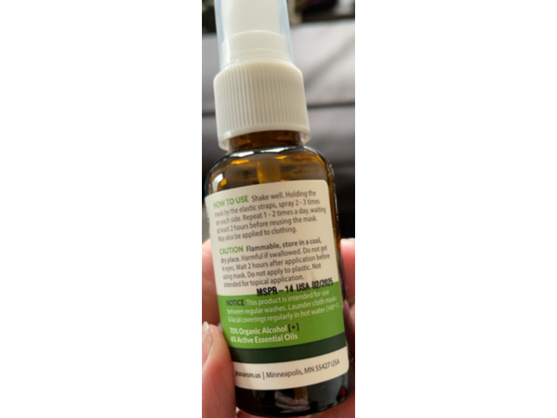 Pranarom Mask Purifier Daily Defence Spray, 1 fl oz/30 mL