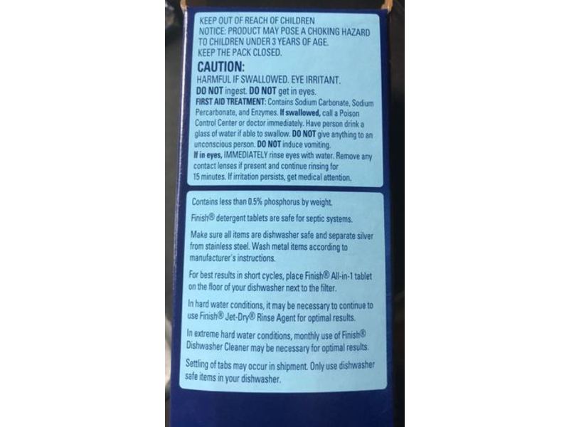 Finish Powerball Super Charged Dishwasher Detergent, All In 1 Deep Clean, 55.3 oz/1.5 kg, 85 Count