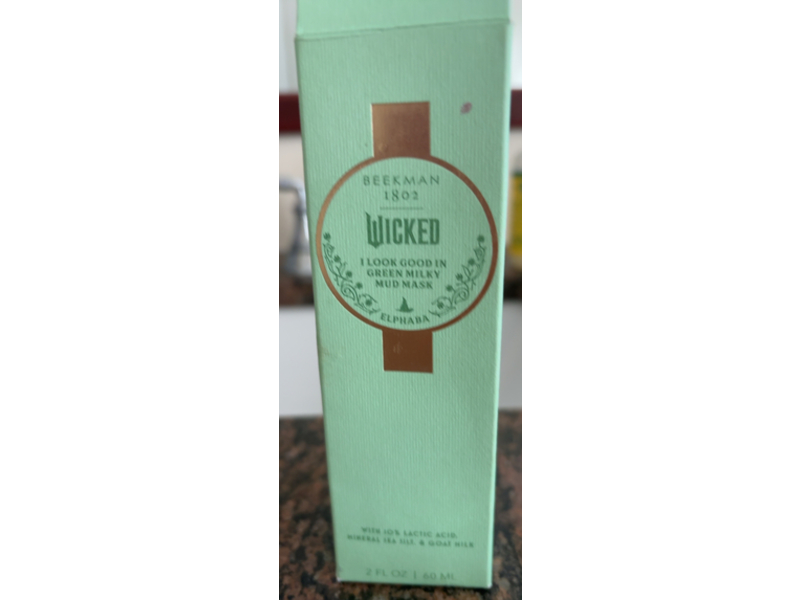 Beekman 1802 Wicked Elephaba Green Milky Mud Mask, 2 fl oz/60 mL