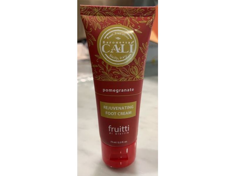Baronessa Cali Foot Cream, Pomegranate, 2.5 fl oz/75 mL