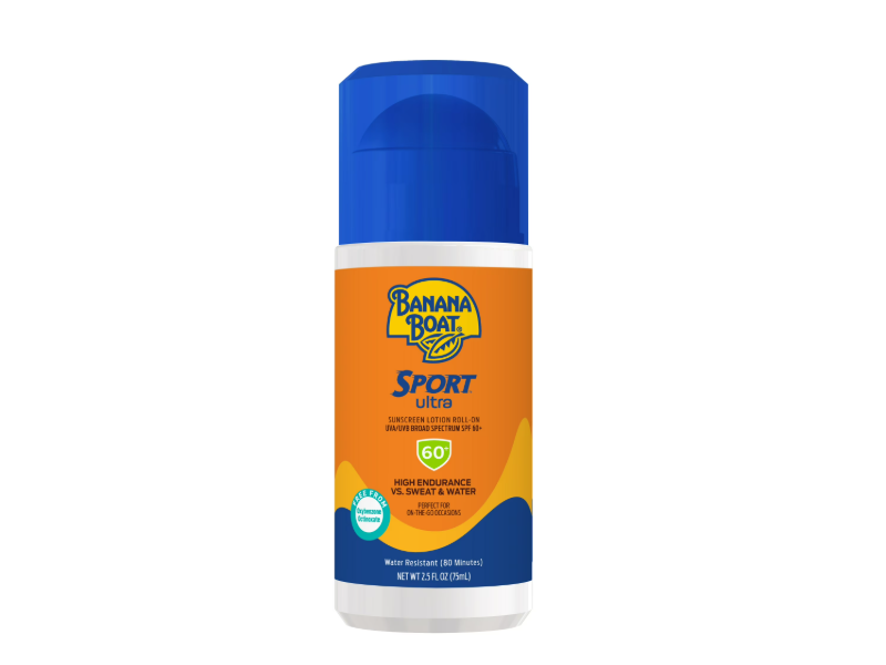 Banana Boat Sport Ultra Sunscreen Lotion Roll-On, SPF 60+, 2.5 fl oz/75 mL