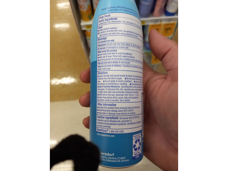 Coppertone Kids Sunscreen Spray, SPF 50, 5.5 oz/156 g