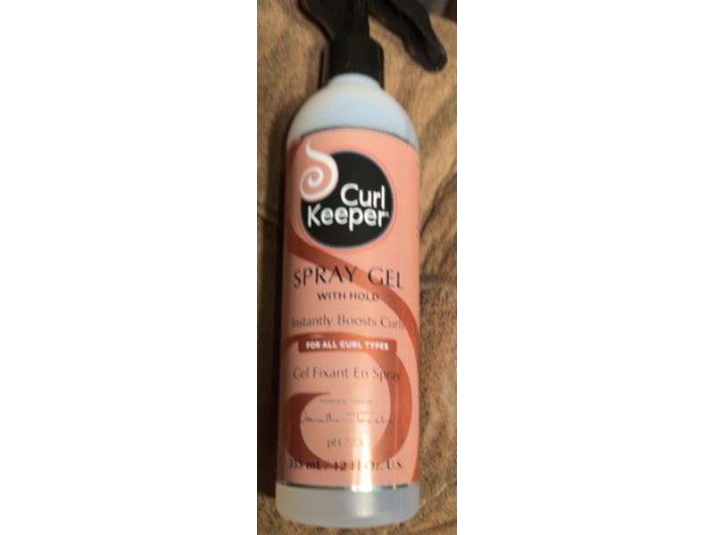Curl Keeper Instant Boosts Curls Spray Gel, Hold, 12 fl oz/355mL