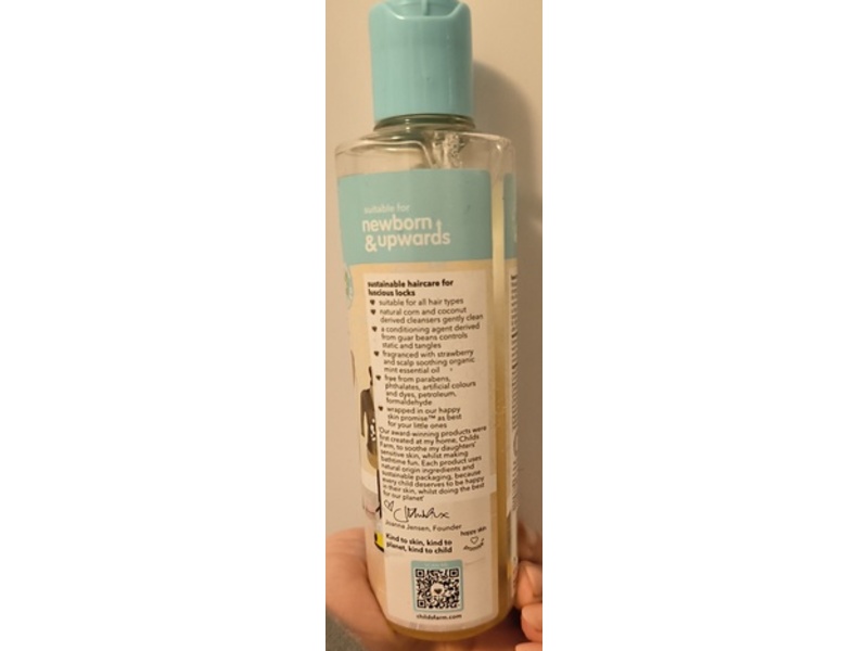 Childs Farm Shampoo, Strawberry & Organic Mint, 8.4 fl oz/250 mL