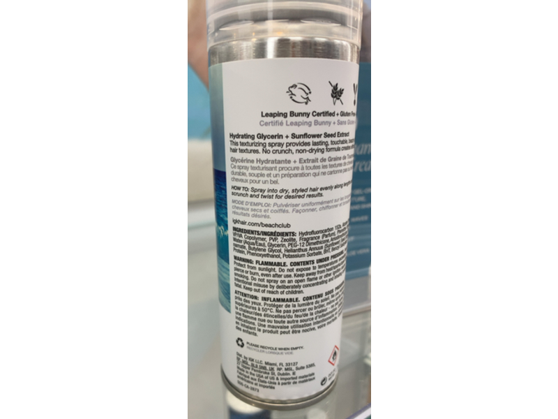 IGK Beach Club Touchable Texture Spray, 5.0 oz/117 mL