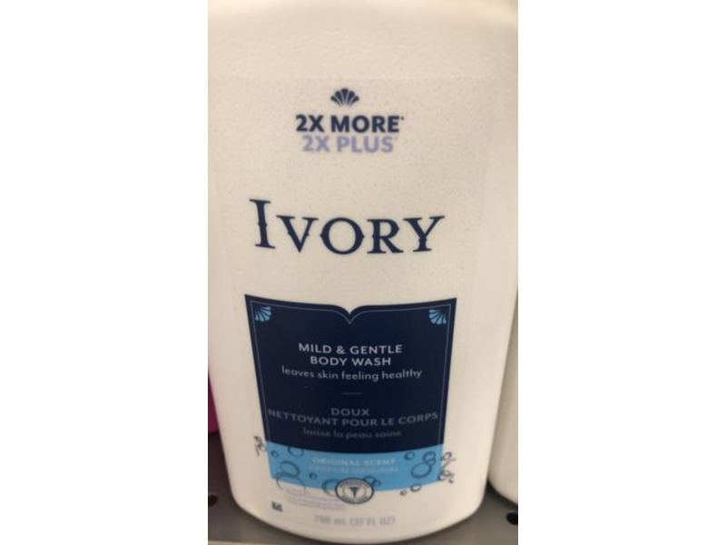 Ivory Mild & Gentle Body Wash, Original, 27 fl oz/798 mL