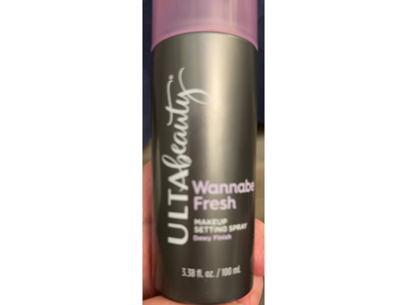 Ulta Beauty Wannabe Fresh Makeup Setting Spray, Dewy Finish, 3.38 fl oz/100 mL