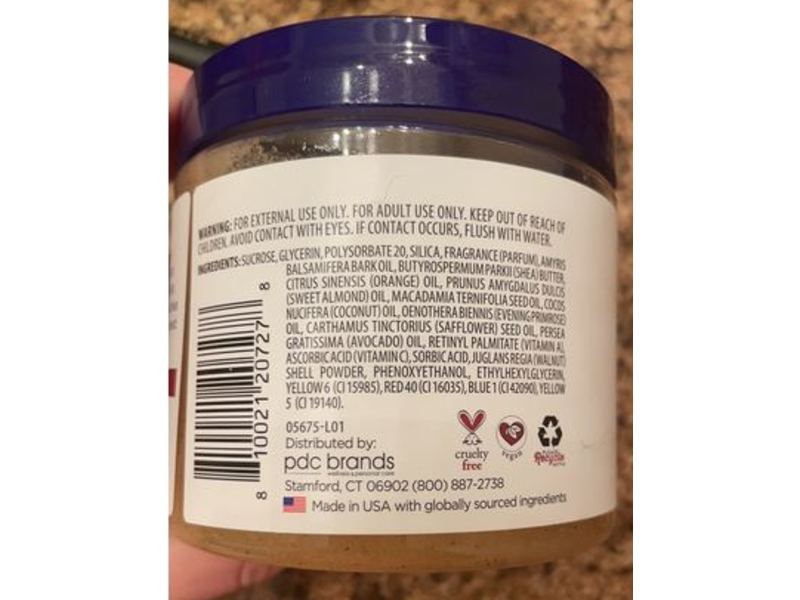 Dr Teal's Shea Sugar Scrub, Shea Butter & Almond Oil, 19 oz/538 g