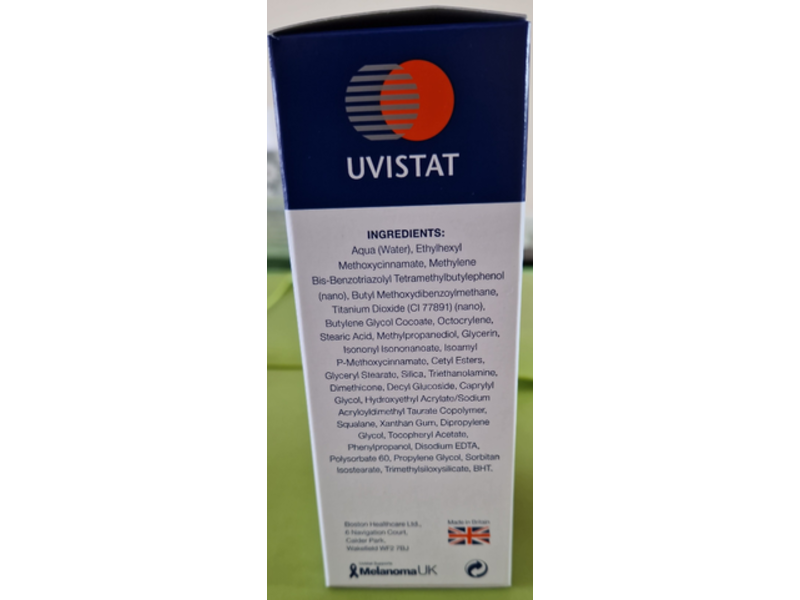 Uvistat Sun Cream, SPF 50, 125 mL