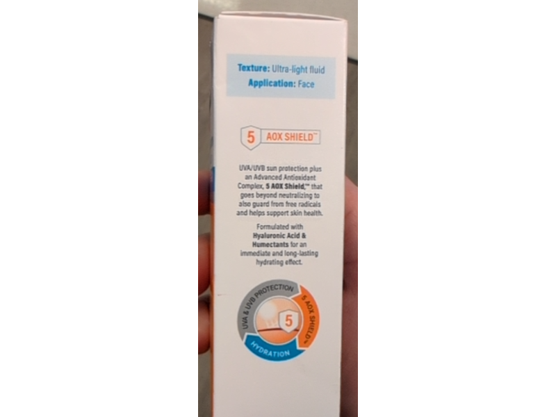 Eucerin Advanced Hydration Ultra Light Fluid, SPF 50, 1.7 fl oz/50 mL