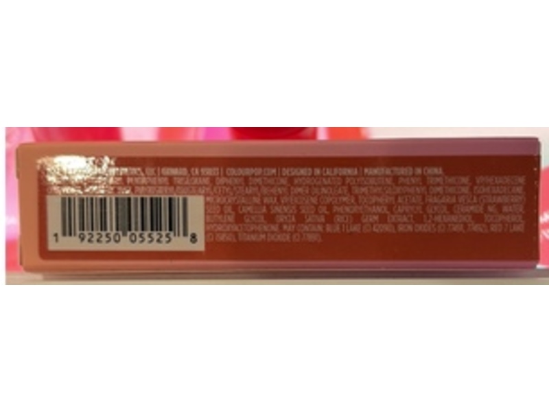 ColourPop Hyper Shine Glossy Lipstick, Airport Crush, 0.08 oz/2.5 g