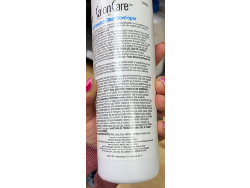 Salon Care 20 Volume Clear Developer, 16 fl oz/473 mL