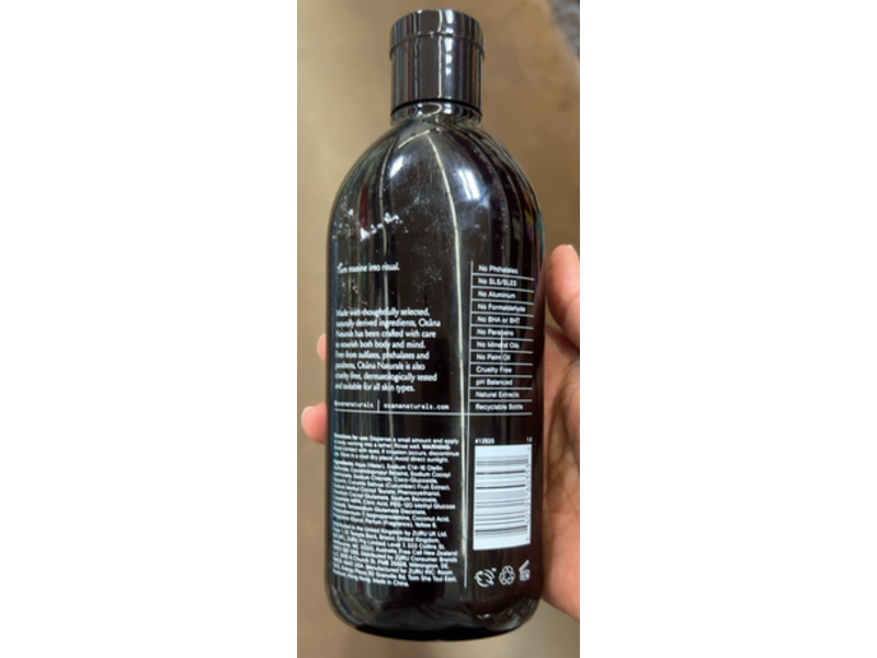 Osana Body Wash, Peppermint + Cucumber, 15 fl oz/444 mL, Pack Of 2