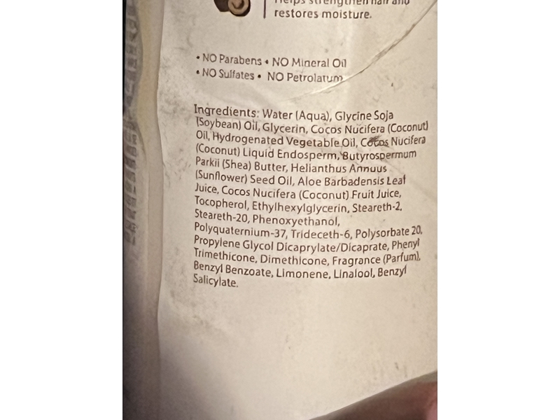 African Pride Moisture Miracle Hydrate & Renew Curl Milk & Detangler, Aloe & Coconut Water, 12 fl oz/354 mL