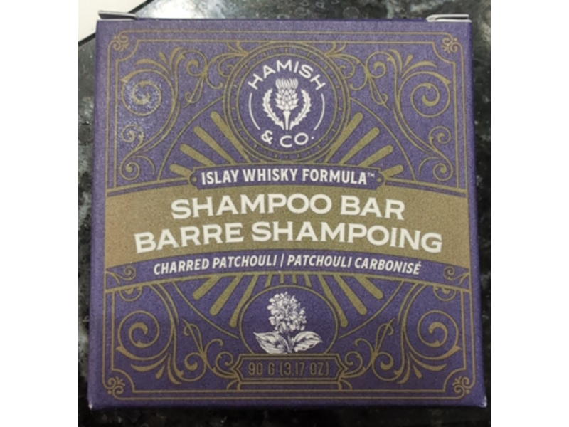 Hamish & Co. Islay Whisky Formula Shampoo Bar, Charred Patchouli, 3.17 oz/90 g