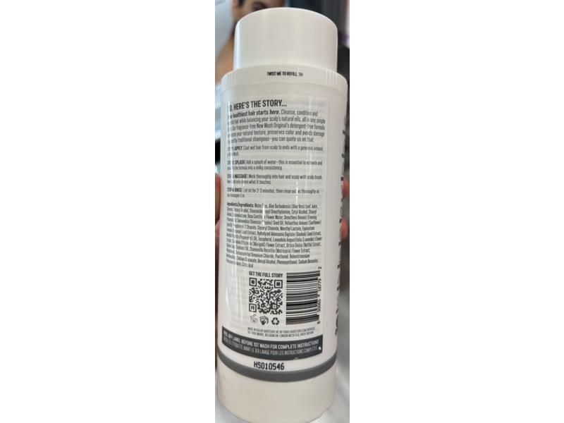 Hairstory New Wash Original Cleansing Cream, Fragrance-Free, 8 fl oz/236 mL