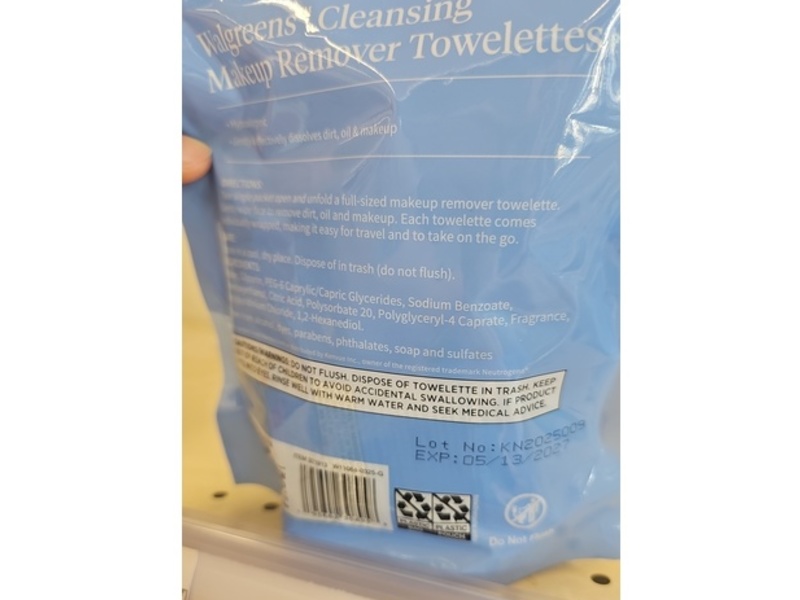 Walgreens Makeup Remover Towelettes, 20 Count