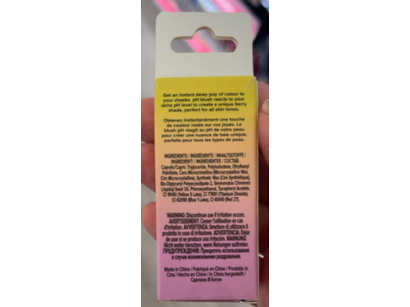 Lottie London Colour Changing Blush, Blush Bestie, 0.18 fl oz/5.2 g