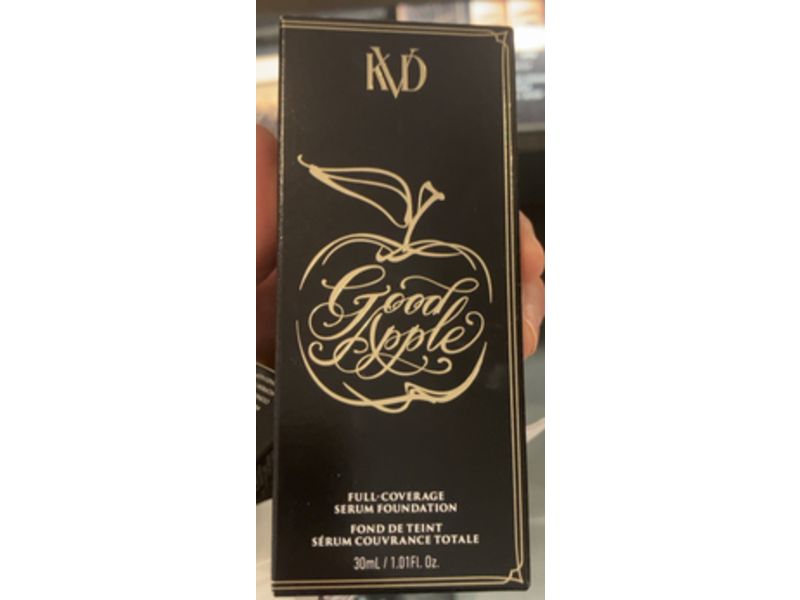 KVD Beauty Good Apple Full-Coverage Serum Foundation, Light 015, 1.01 fl oz/30 mL