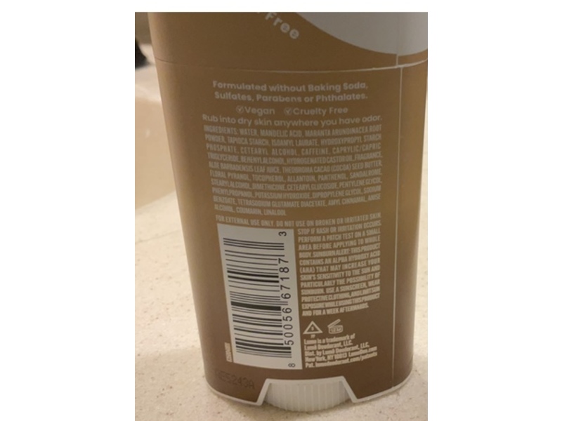 Lume Whole Body Deodorant, Vanilla Bliss, 2.2 oz/62 g