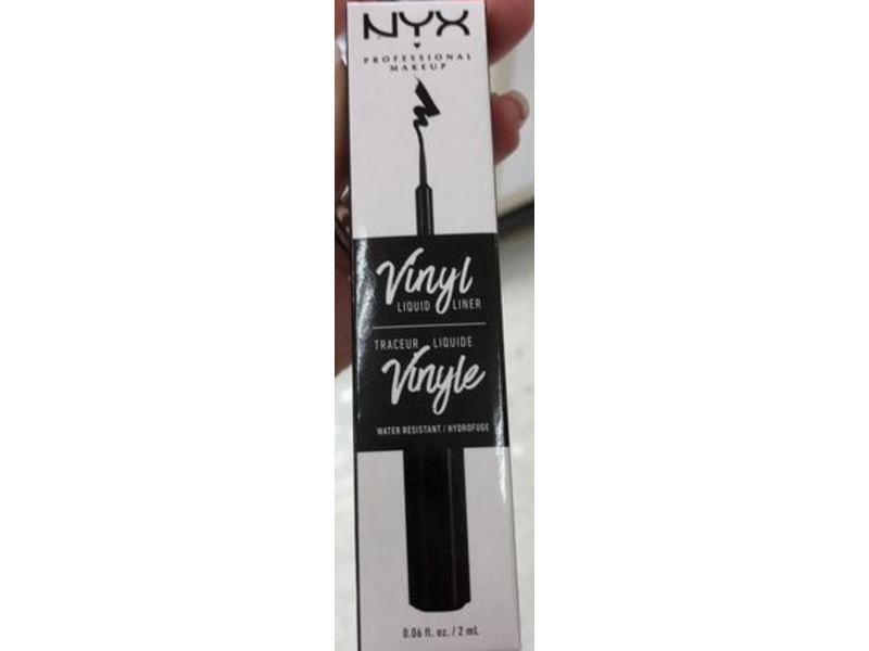 NYX Professional Makeup Vinyl Liquid Liner, Black, 0.06 fl oz/2 mL