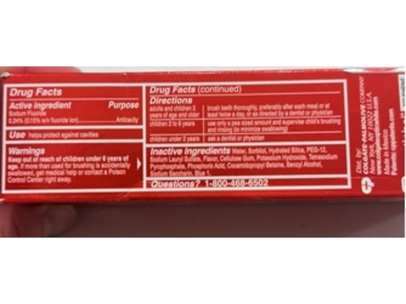 Colgate Optic White Stain Fighter Fluoride Toothpaste Gel, Fresh Mint, 3.8 oz/107 g