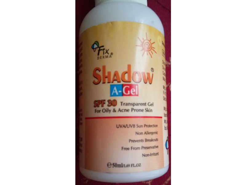 FixDERMA Shadow A-Gel, SPF 30, 1.69 fl oz/50 mL