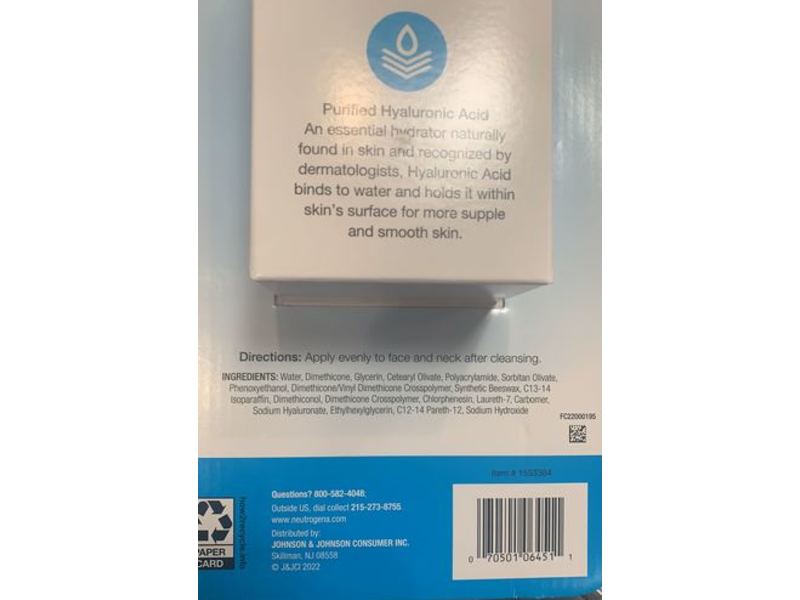 Neutrogena Hydro Boost Gel-Cream Extra Dry, 1.7 oz (Pack of 2)