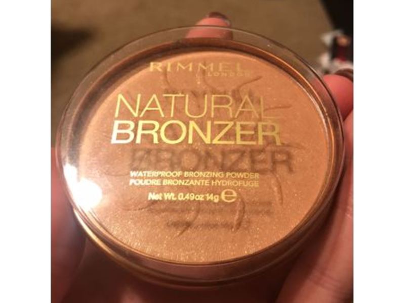 Rimmel London Natural Bronzer Waterproof Bronzing Powder, 020 Sunshine, 0.49 oz/14 g