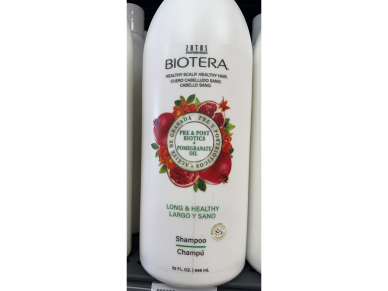 Zotos Biotera Long & Healthy Shampoo, Pre & Post Biotics + Pomegranate Oil, 32 fl oz/946 mL