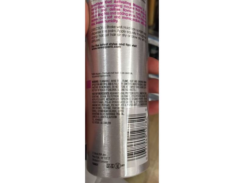 L'Oreal Paris Evert Style Curl Activating Mousse, 8 oz/227 g