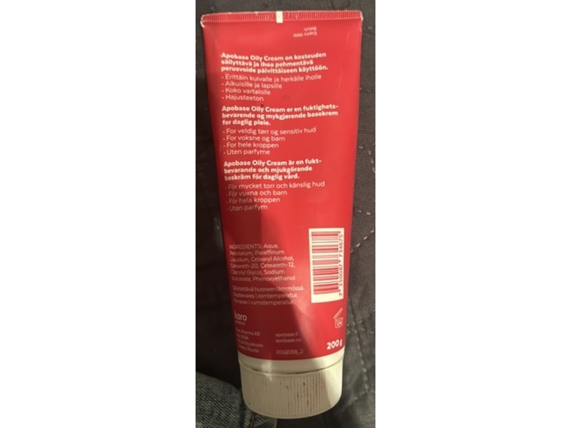 Apo Base Oily Body Cream, 60% Fat Content, 200 g