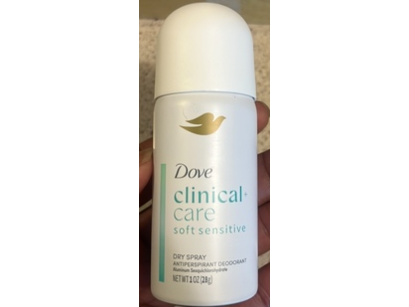 Dove Clinical+ Care Soft Sensitive Antiperspirant Deodorant Dry Spray, 1 oz/28 g