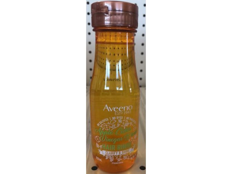 Aveeno Apple Cider Vinegar Blend Hair Rinse, Clarify & Shine, 6.8 fl oz/201 mL