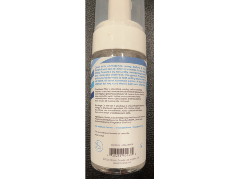 Before & After Multi Purpose Toy Cleaner, 4.4 fl oz/130 mL